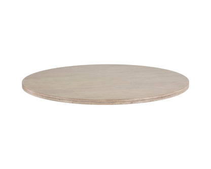 NAHLA CYPHER DINING TABLE TOP - WOOD - WHITE CERUSE - 55"