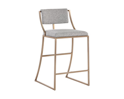 NAHLA MAKENA COUNTER STOOL - MONUMENT PEBBLE