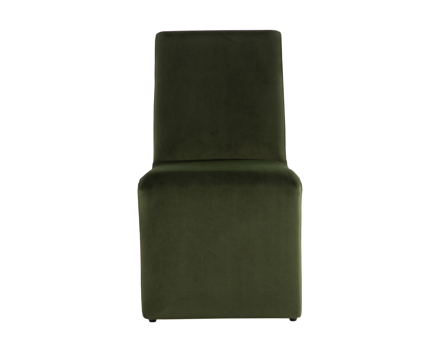 NAHLA CASCATA DINING CHAIR - MOSS GREEN