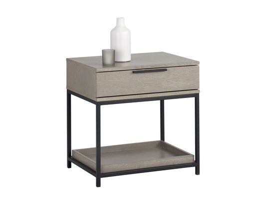 NAHLA REBEL NIGHTSTAND - SMALL - BLACK - TAUPE