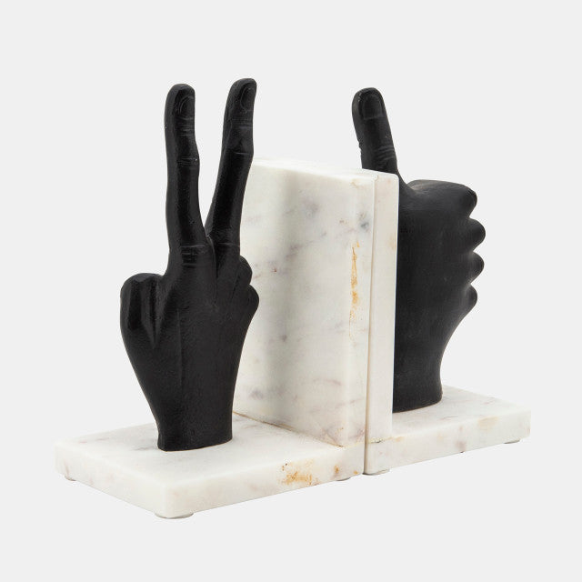 Hand Sign Bookends