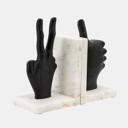 Hand Sign Bookends