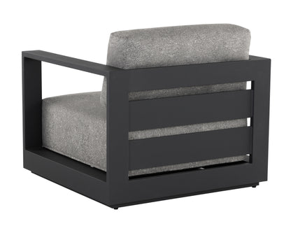 NAHLA TAVIRA ARMCHAIR - CHARCOAL - LANIKAI SALT AND PEPPER