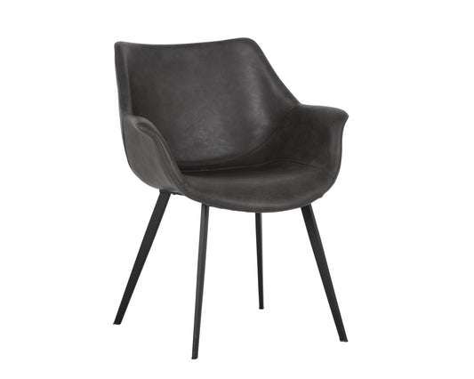 NAHLA MASON DINING ARMCHAIR - TOWN GREY