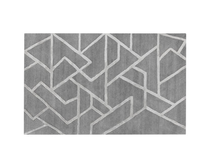 NAHLA ZIZI HAND-TUFTED RUG - GREY - 5' X 8'