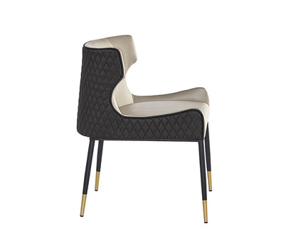 NAHLA GIANNI DINING CHAIR - DILLON STRATUS / DILLON BLACK