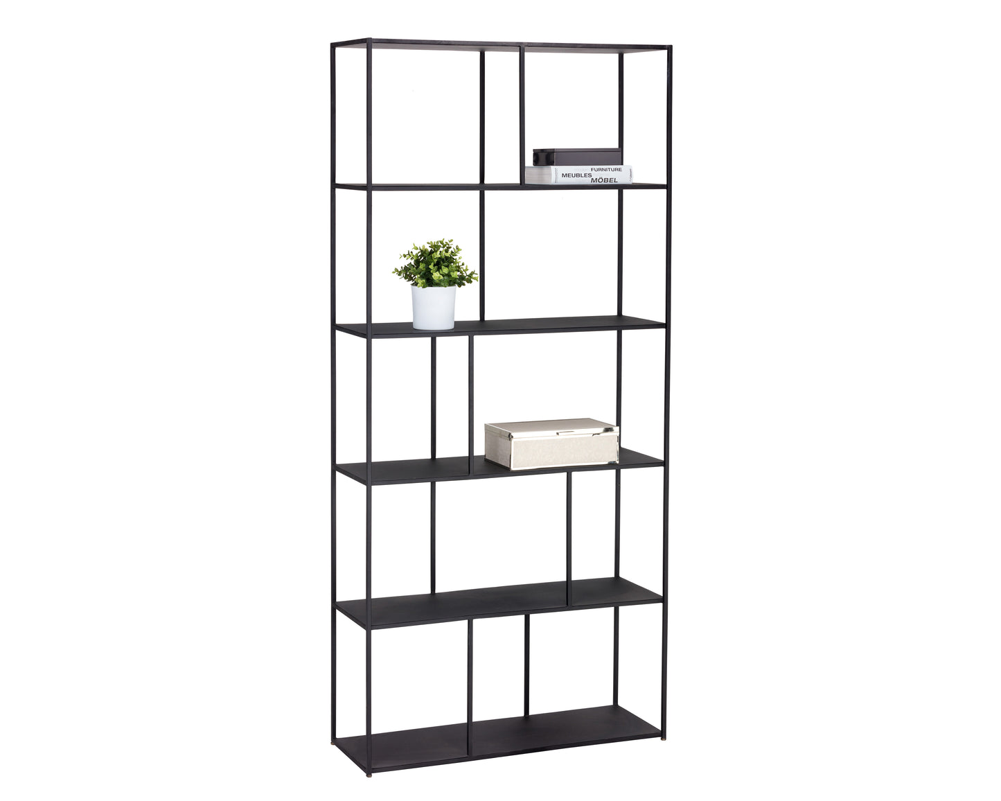 NAHLA EIFFEL BOOKCASE - LARGE - BLACK