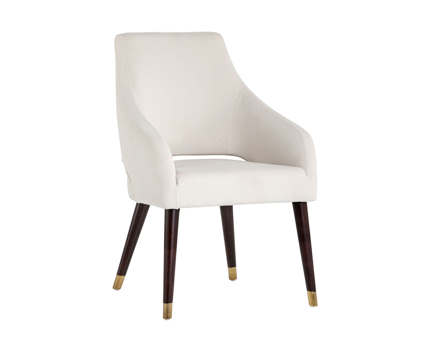 NAHLA ADELAIDE DINING ARMCHAIR - CALICO CREAM