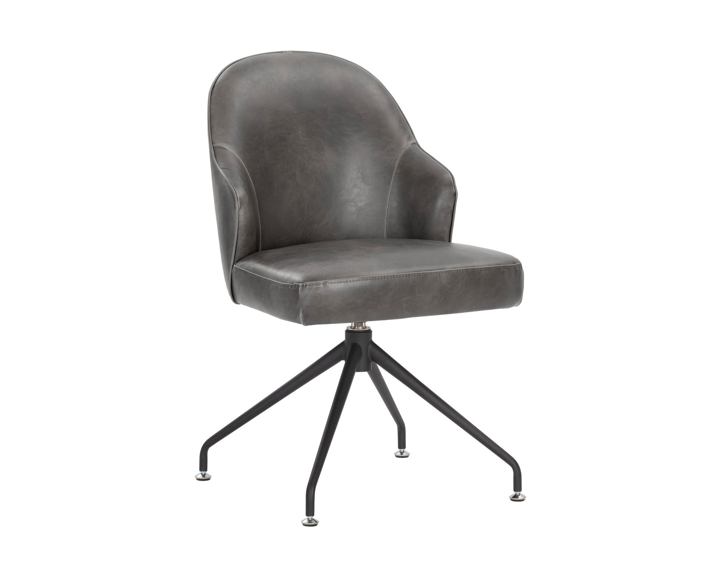 NAHLA BRETTA SWIVEL DINING CHAIR - OVERCAST GREY