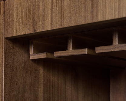 NAHLA CAVEN BAR CABINET - WALNUT