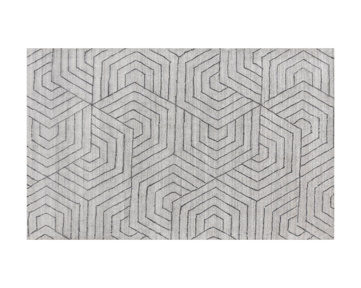 NAHLA MAZEY HAND-LOOMED RUG - GREY - 6' X 9'