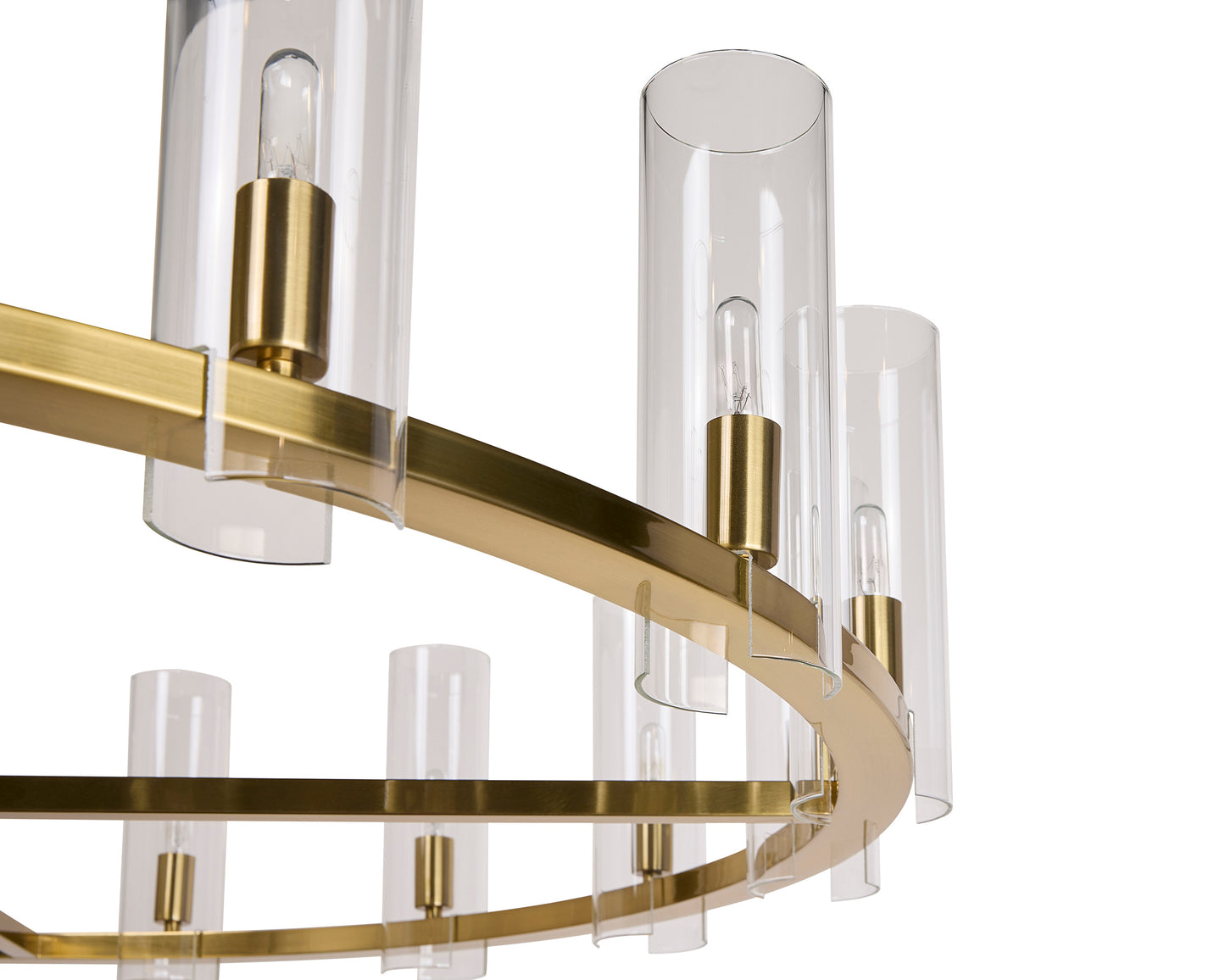 NAHLA CLARABELLE CHANDELIER - LARGE - BRASS