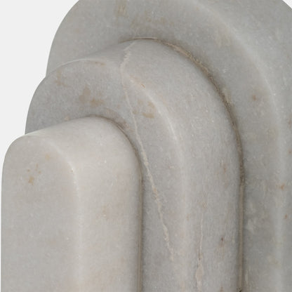 Marble Layered Arches Bookends