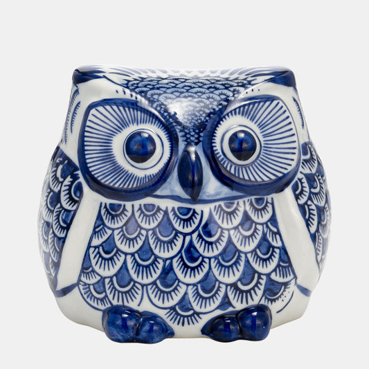 Ceramic Chinoiserie Owl