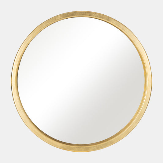 Golden Circular Mirror