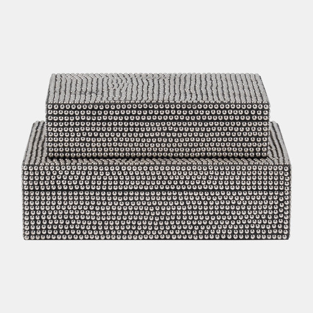 Metallic Studded Boxes