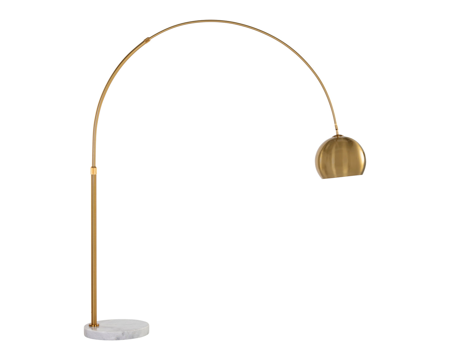 NAHLA VERN FLOOR LAMP - BRASS