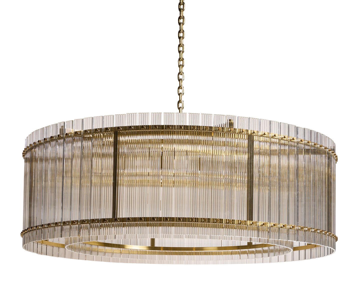 NAHLA KORE CHANDELIER - LARGE - BRASS - CLEAR