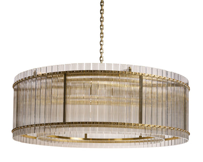 NAHLA KORE CHANDELIER - LARGE - BRASS - CLEAR