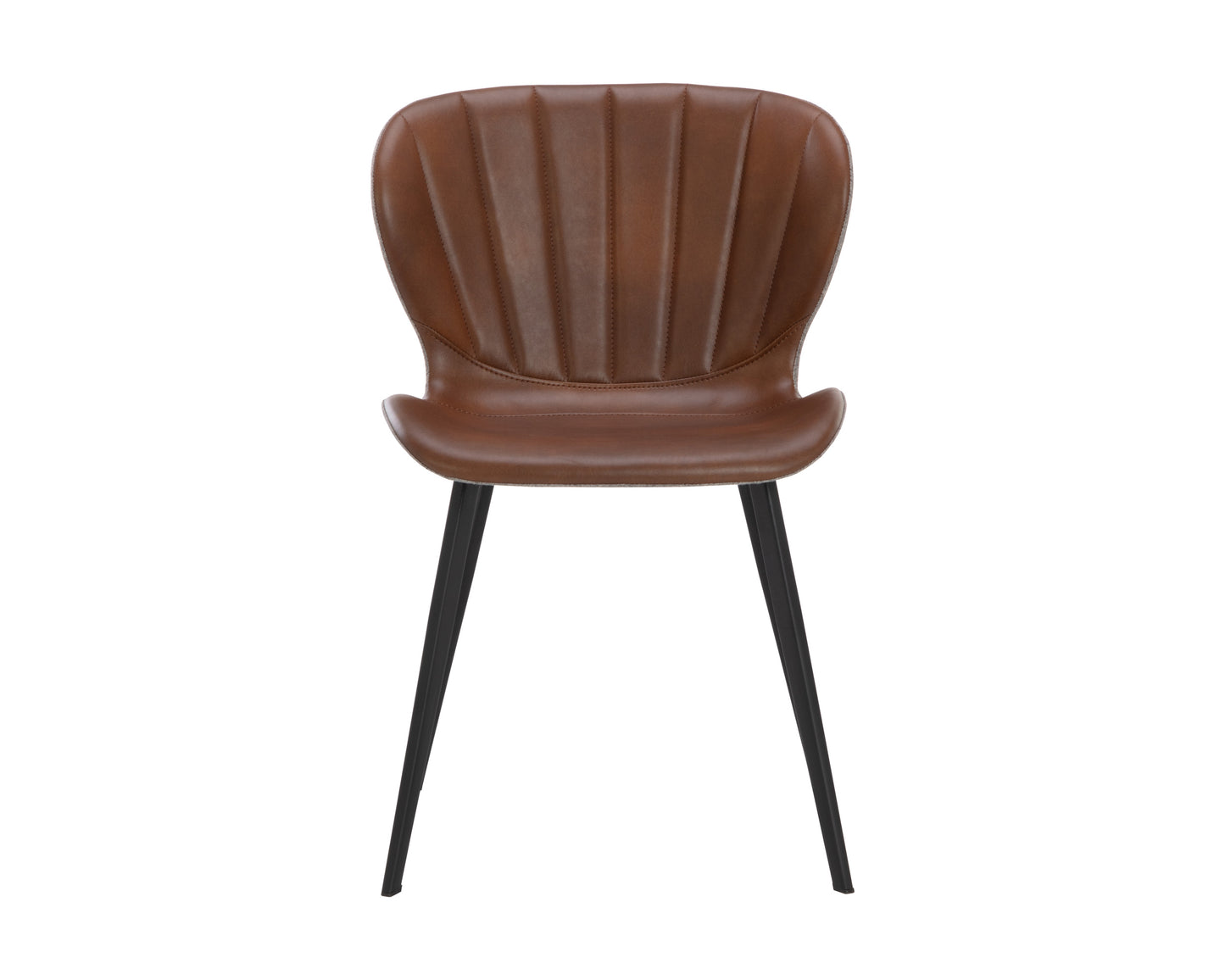 NAHLA ARABELLA DINING CHAIR - BRAVO COGNAC / NOVEMBER GREY