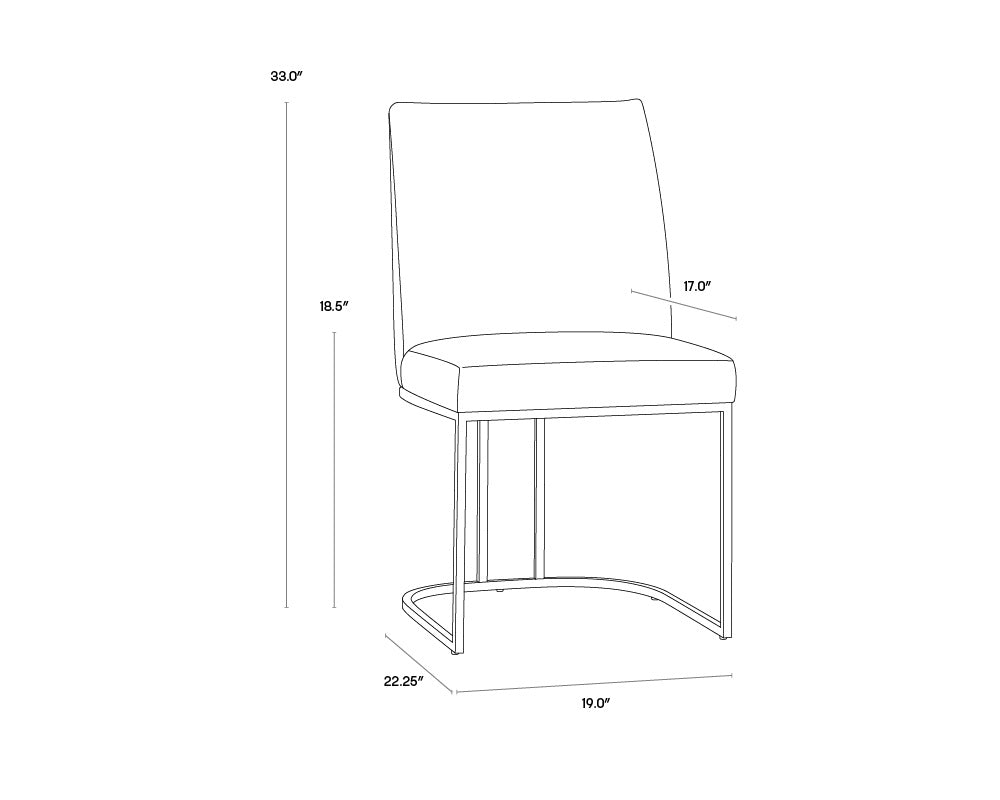 NAHLA RAYLA DINING CHAIR - BELFAST OATMEAL