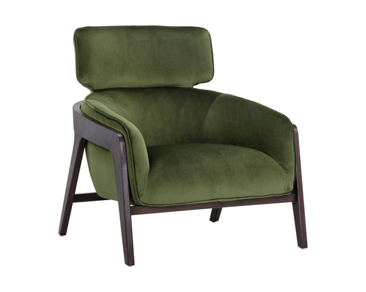 NAHLA MAXIMUS LOUNGE CHAIR - MOSS GREEN