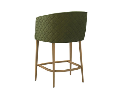 NAHLA CORNELLA DINING ARMCHAIR - FOREST GREEN