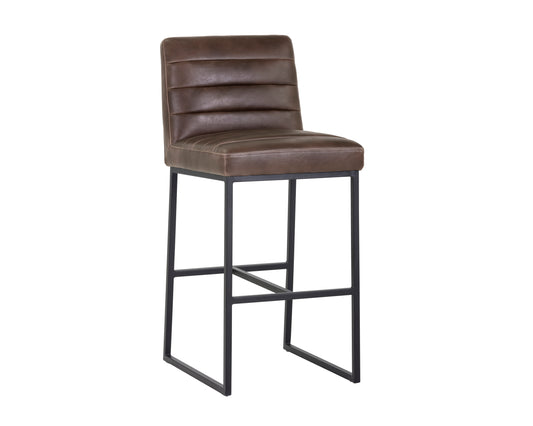 NAHLA SPYROS BARSTOOL - HAVANA DARK BROWN