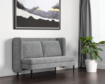 NAHLA SANTOS 2 SEATER SOFA - CHACHA GREY