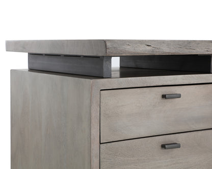 NAHLA LEWIS DESK - GREY