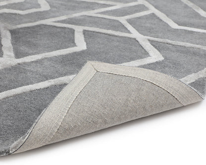 NAHLA ZIZI HAND-TUFTED RUG - GREY - 9' X 12'