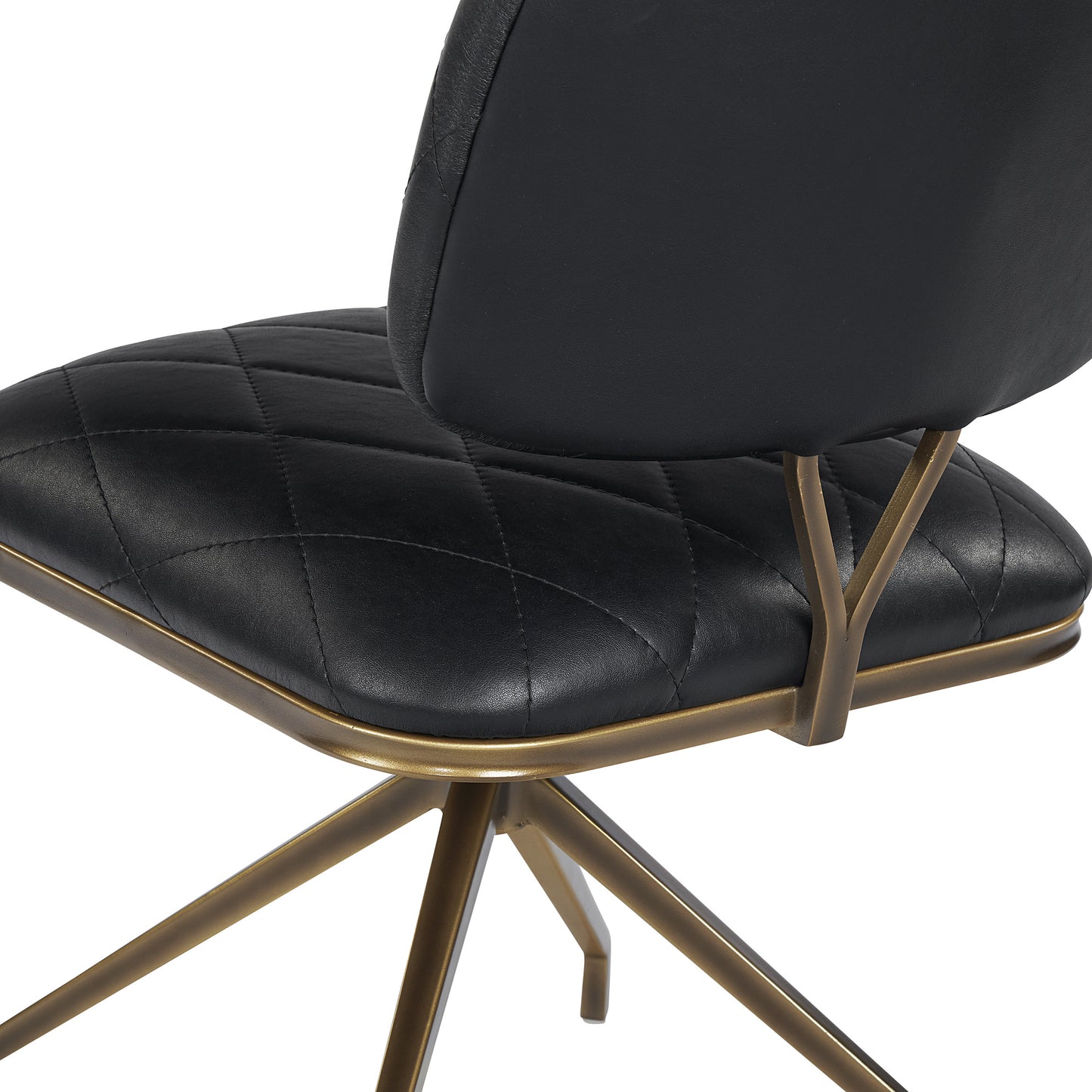 NAHLA VIRTU SWIVEL DINING CHAIR - BRAVO BLACK