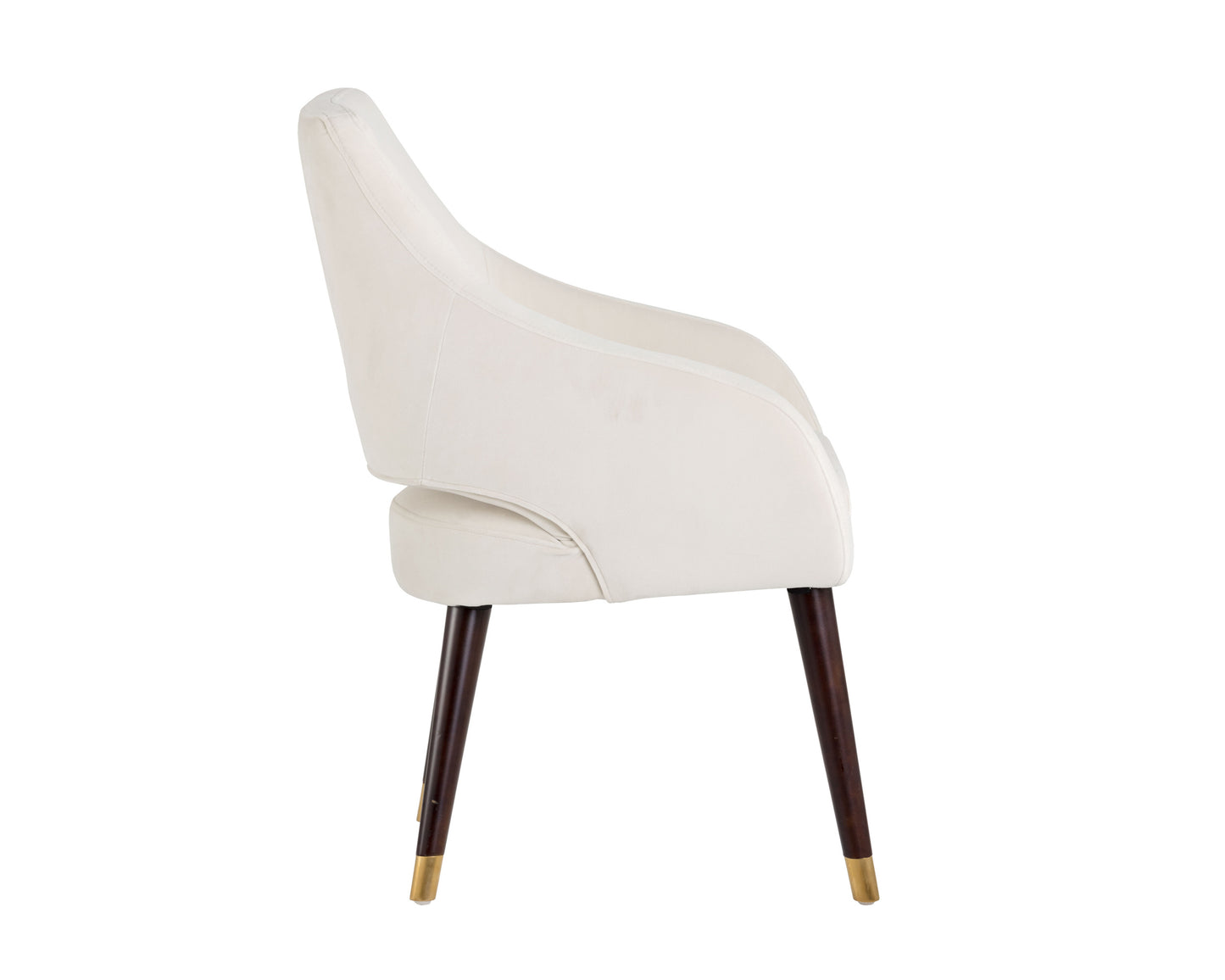 NAHLA ADELAIDE DINING ARMCHAIR - CALICO CREAM