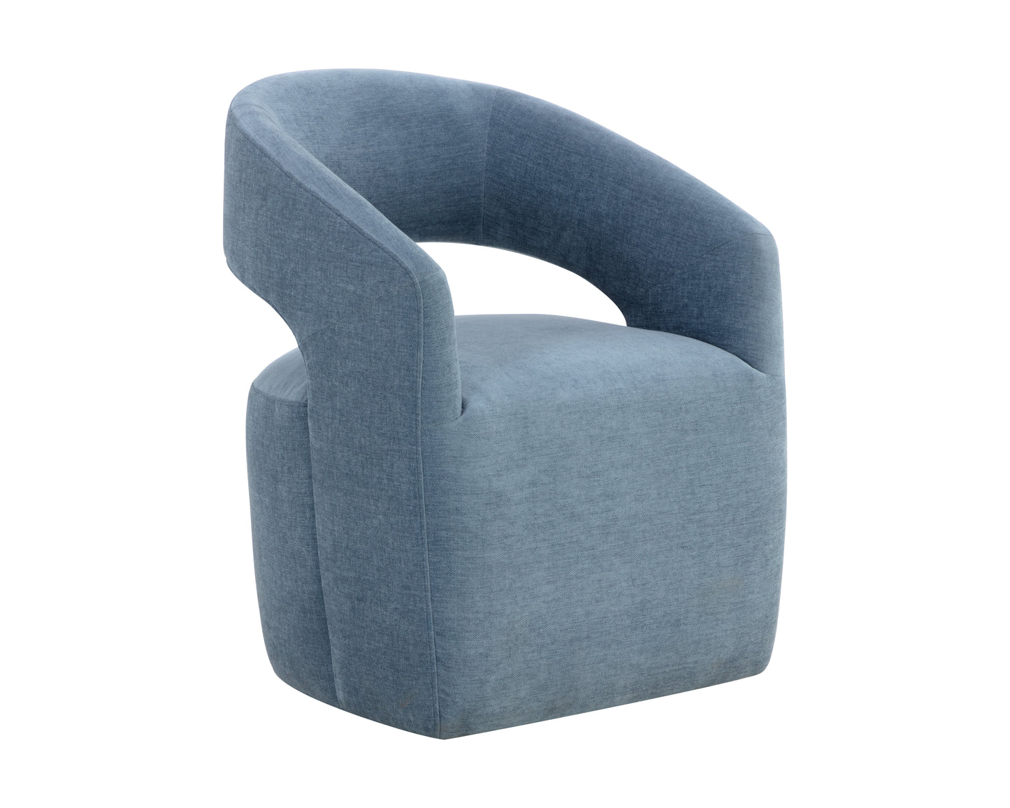 NAHLA LLORET WHEELED DINING ARMCHAIR - DANNY ICEBERG