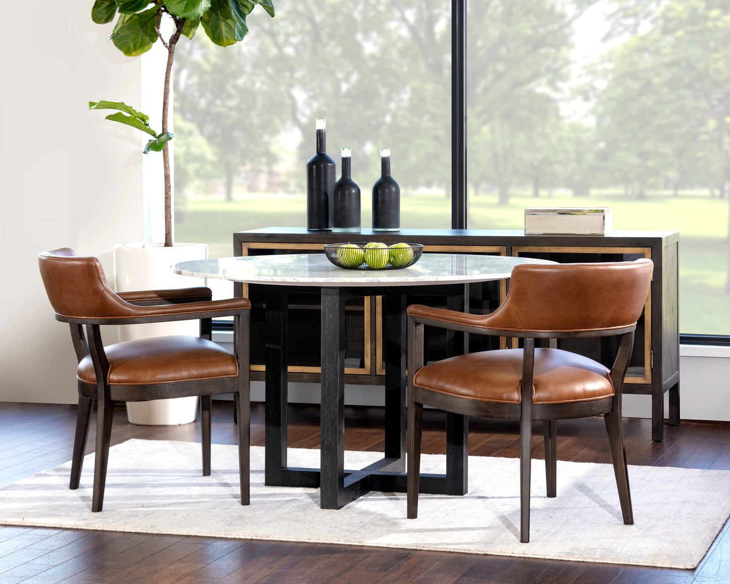 NAHLA ZOLA DINING TABLE - 51.25"