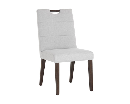 NAHLA TORY DINING CHAIR - LIGHT GREY