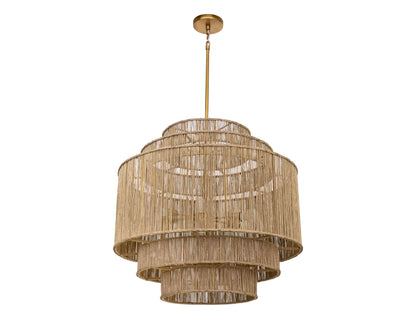 NAHLA ALYSSA CHANDELIER - NATURAL JUTE