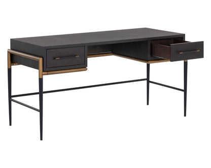 NAHLA WELDRICK DESK - ESPRESSO