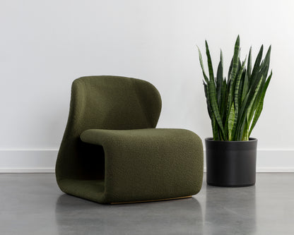 NAHLA SOPHIENE LOUNGE CHAIR - COPENHAGEN OLIVE