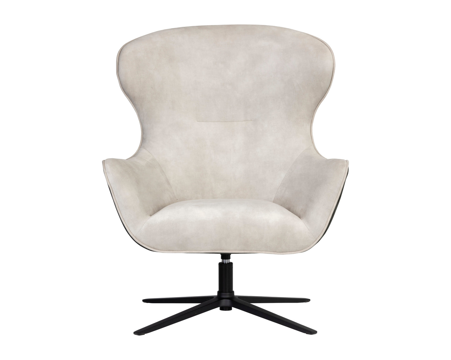 NAHLA WELLER SWIVEL LOUNGE CHAIR - NONO CREAM / NONO DARK GREEN