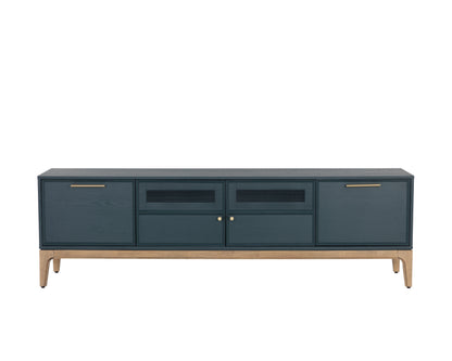 NAHLA RIVERO MEDIA CONSOLE AND CABINET - TEAL