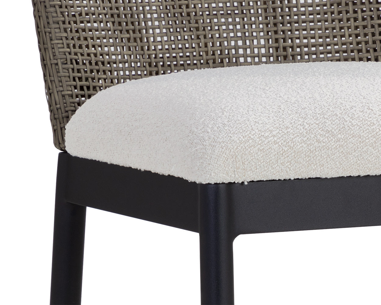 NAHLA CALANDRI COUNTER STOOL - BLACK - LOUIS CREAM