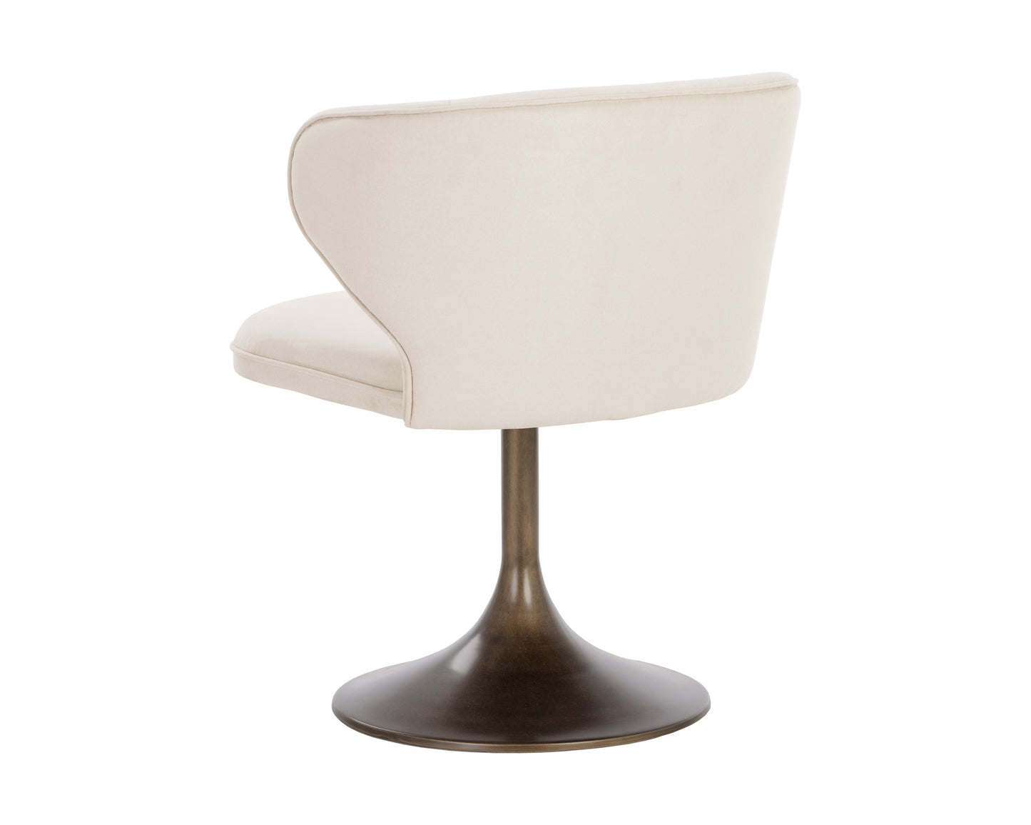 NAHLA SIMONE SWIVEL DINING CHAIR - CASABLANCA CLOUD