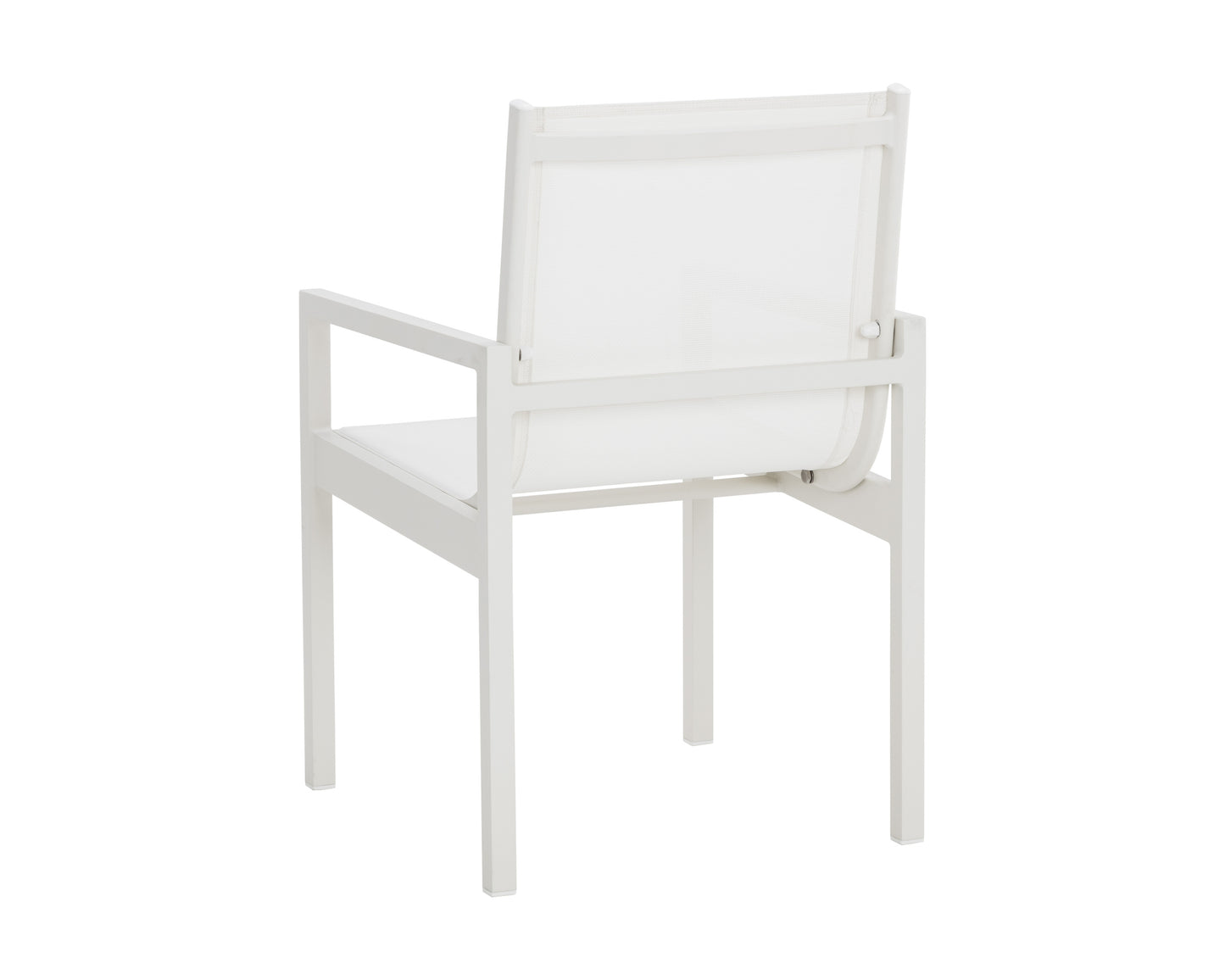 NAHLA MERANO DINING ARMCHAIR - WHITE