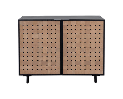 NAHLA OMARI SIDEBOARD - SMALL - SUEDE LIGHT TAN LEATHER