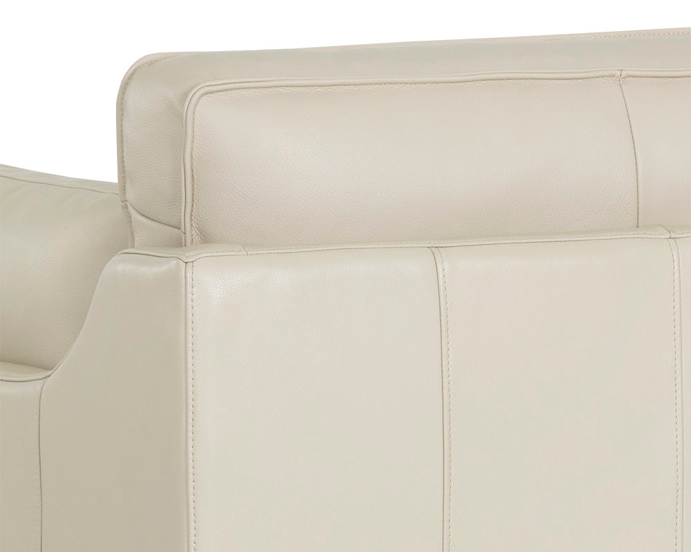 NAHLA MACKENZIE ARMCHAIR - ASTORIA CREAM LEATHER