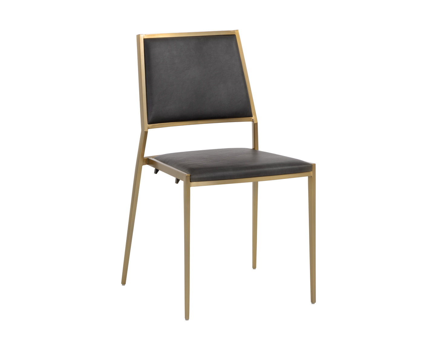 NAHLA ODILIA STACKABLE DINING CHAIR - BRAVO PORTABELLA