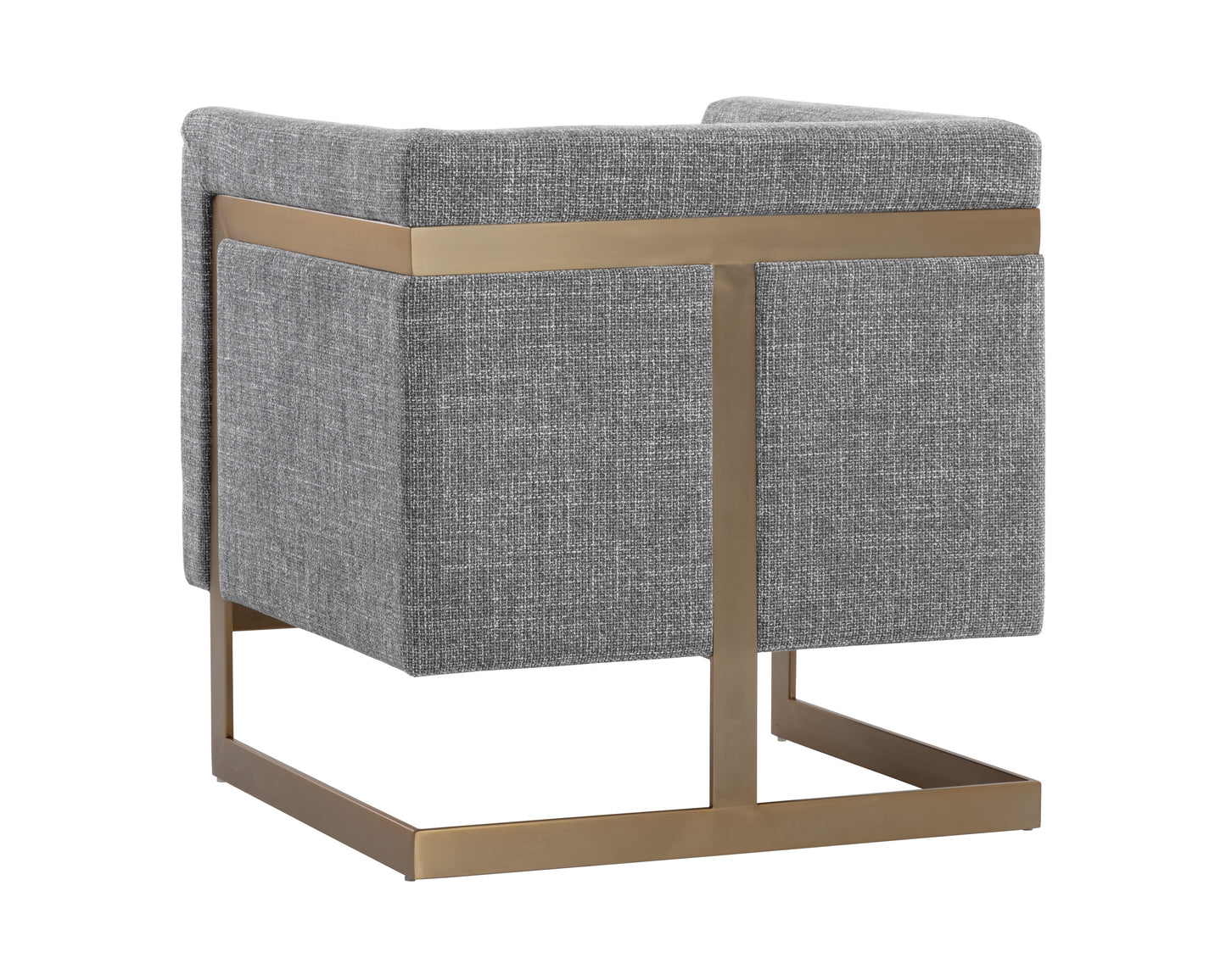 NAHLA YVETTE ARMCHAIR - GOLD - CHACHA GREY