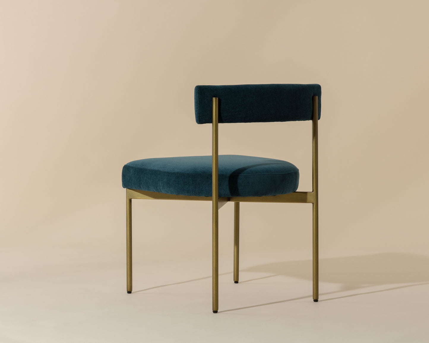 NAHLA SENECA DINING CHAIR - ANTIQUE BRASS - DANNY TEAL