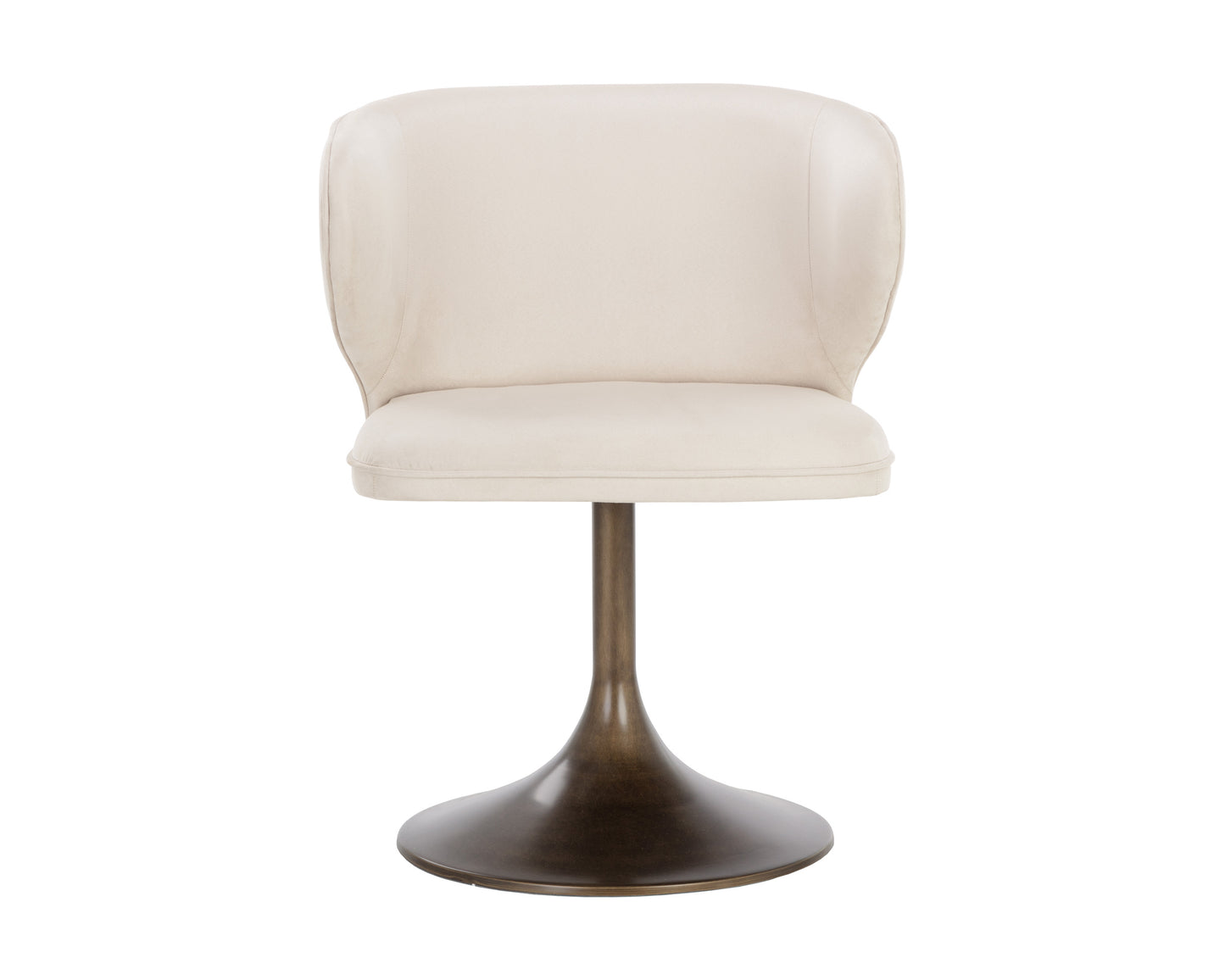 NAHLA SIMONE SWIVEL DINING CHAIR - CASABLANCA CLOUD